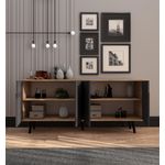 Casa si Gradina - Mobilier - Comode si corpuri - Console - Consolă Hanah Home, PAL melaminat, 180 x 45 x 80 cm, sapphire stejar/antracit, 469ORN1508 - Infinity.ro