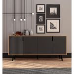 Casa si Gradina - Mobilier - Comode si corpuri - Console - Consolă Hanah Home, PAL melaminat, 180 x 45 x 80 cm, sapphire stejar/antracit, 469ORN1508 - Infinity.ro