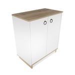 Casa si Gradina - Mobilier - Comode si corpuri - Console - Consolă Hanah Home, PAL melaminat, 72 x 42 x 83.1 cm, alb/nuc, 875ZNA4552 - Infinity.ro