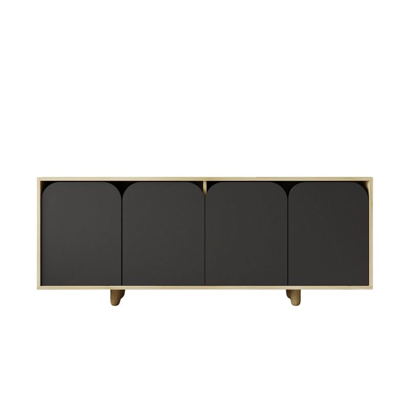 Casa si Gradina - Mobilier - Comode si corpuri - Console - Consolă Hanah Home, PAL melaminat, 180 x 45 x 75 cm, sapphire stejar/antracit, 469ORN1513 - Infinity.ro