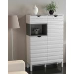 Casa si Gradina - Mobilier - Comode si corpuri - Console - Unitate TV Hanah Home, PAL melaminat, 180 x 35 x 53.6 cm, alb/antracit, 875ZNA3026 - Infinity.ro