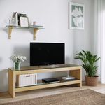 Casa si Gradina - Mobilier - Comode si corpuri - Console - Unitate TV Hanah Home, pin, 140 x 40 x 45 cm, stejar, 552NOS1511 - Infinity.ro