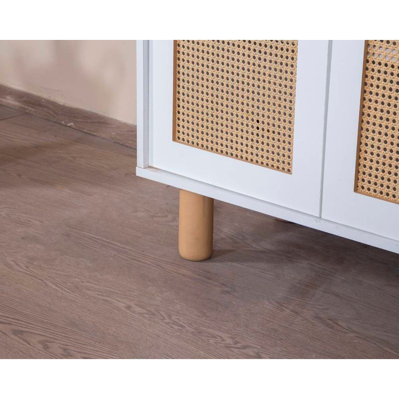 Casa si Gradina - Mobilier - Comode si corpuri - Comode - Bufet Hanah Home, MDF, 90 x 41 x 105 cm, alb/stejar, 277WLN1103 - Infinity.ro