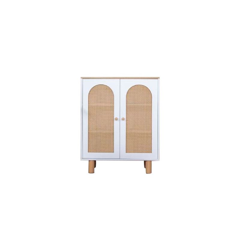Casa si Gradina - Mobilier - Comode si corpuri - Comode - Bufet Hanah Home, MDF, 90 x 41 x 105 cm, alb/stejar, 277WLN1103 - Infinity.ro