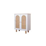 Casa si Gradina - Mobilier - Comode si corpuri - Comode - Bufet Hanah Home, MDF, 90 x 41 x 105 cm, alb/stejar, 277WLN1103 - Infinity.ro