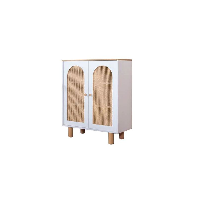 Casa si Gradina - Mobilier - Comode si corpuri - Comode - Bufet Hanah Home, MDF, 90 x 41 x 105 cm, alb/stejar, 277WLN1103 - Infinity.ro