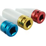 Casa si Gradina - Constructii - Scule de mana si unelte - Chei si truse chei - Set de chei tubulare IMPACT 1/2" 3 piese varianta lunga din teflon V86100 Verke - Infinity.ro