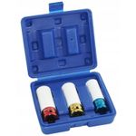 Casa si Gradina - Constructii - Scule de mana si unelte - Chei si truse chei - Set de chei tubulare IMPACT 1/2" 3 piese varianta lunga din teflon V86100 Verke - Infinity.ro