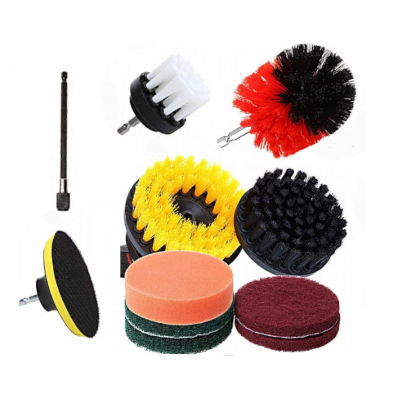 Casa si Gradina - Constructii - Scule electrice si accesorii - Seturi si accesorii pentru gaurit si insurubat - Set de perii curatare pentru bormasina 11 elemente KD10996 Kraftdele - Infinity.ro