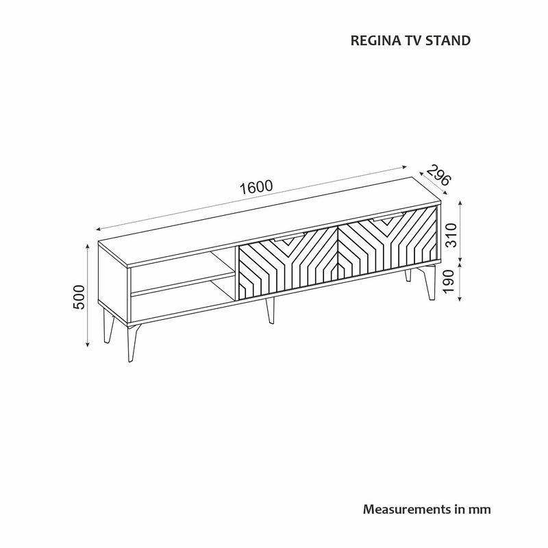 Casa si Gradina - Mobilier - Comode si corpuri - Comode - Comodă TV Hanah Home, PAL melaminat, 160 x 29.6 x 50 cm, antracit, 327ODS1265 - Infinity.ro