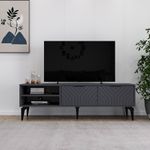 Casa si Gradina - Mobilier - Comode si corpuri - Comode - Comodă TV Hanah Home, PAL melaminat, 160 x 29.6 x 50 cm, antracit, 327ODS1265 - Infinity.ro