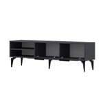 Casa si Gradina - Mobilier - Comode si corpuri - Comode - Comodă TV Hanah Home, PAL melaminat, 160 x 29.6 x 50 cm, antracit, 327ODS1265 - Infinity.ro