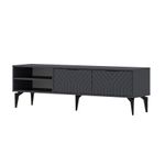 Casa si Gradina - Mobilier - Comode si corpuri - Comode - Comodă TV Hanah Home, PAL melaminat, 160 x 29.6 x 50 cm, antracit, 327ODS1265 - Infinity.ro