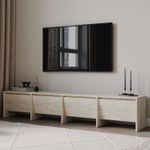 Casa si Gradina - Mobilier - Comode si corpuri - Comode - Comodă TV Hanah Home, PAL melaminat, 180 x 35 x 40 cm, travertine, 382NRC2531 - Infinity.ro