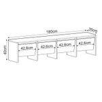 Casa si Gradina - Mobilier - Comode si corpuri - Comode - Comodă TV Hanah Home, PAL melaminat, 180 x 35 x 40 cm, travertine, 382NRC2531 - Infinity.ro