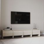 Casa si Gradina - Mobilier - Comode si corpuri - Comode - Comodă TV Hanah Home, PAL melaminat, 180 x 35 x 40 cm, travertine, 382NRC2531 - Infinity.ro