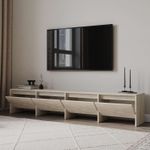 Casa si Gradina - Mobilier - Comode si corpuri - Comode - Comodă TV Hanah Home, PAL melaminat, 180 x 35 x 40 cm, travertine, 382NRC2531 - Infinity.ro