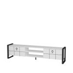 Casa si Gradina - Mobilier - Comode si corpuri - Comode - Comodă TV Hanah Home, PAL melaminat, 184 x 34 x 45 cm, alb/negru, 875ZNA5322 - Infinity.ro