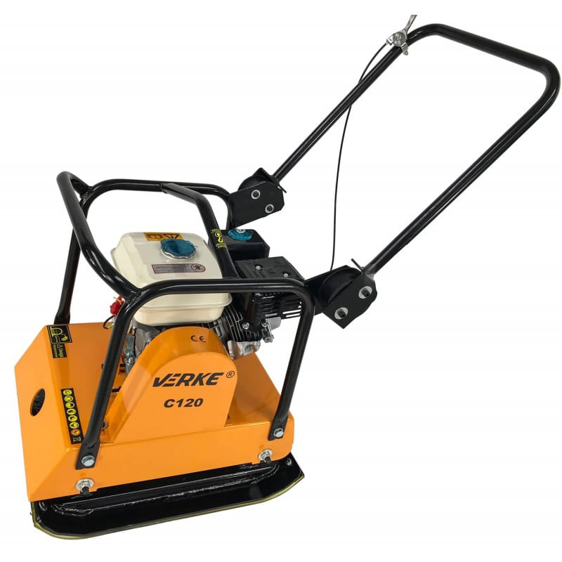 Casa si Gradina - Constructii - Utilaje constructii - Placi compactoare - Placa compactoare pe benzina putere 6.5cp 98Kg 18kN 70Hz Verke V10116 - Infinity.ro