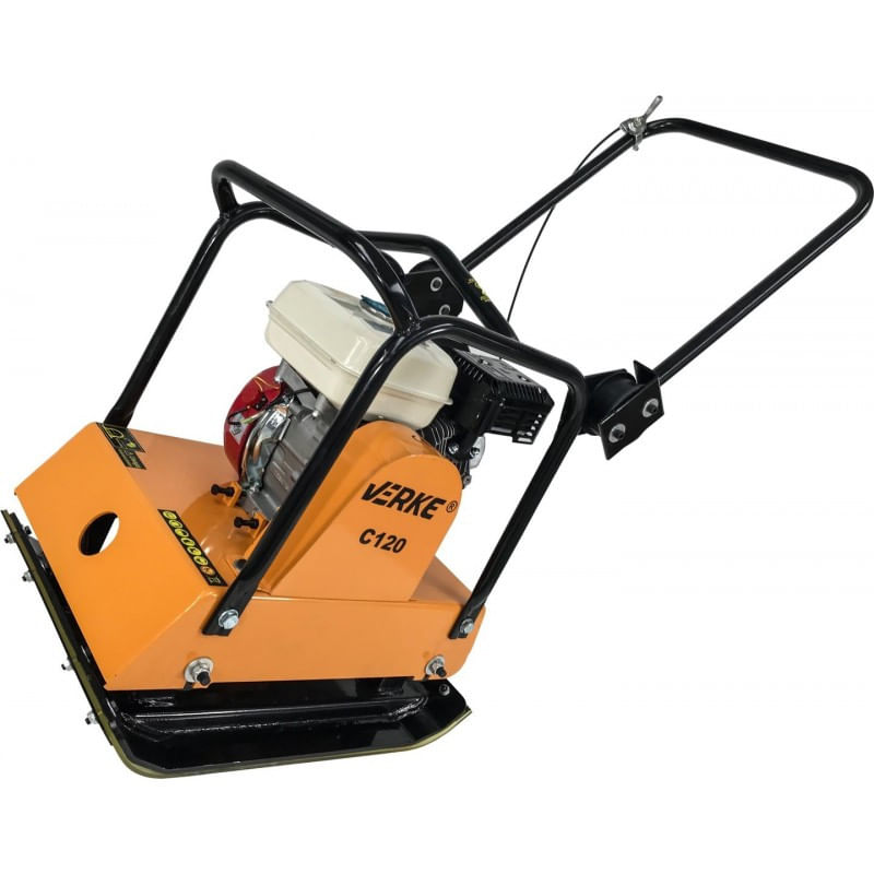 Casa si Gradina - Constructii - Utilaje constructii - Placi compactoare - Placa compactoare pe benzina putere 6.5cp 98Kg 18kN 70Hz Verke V10116 - Infinity.ro
