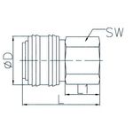 Casa si Gradina - Sanitare - Instalatii hidro - Fitinguri - Cupla rapida aer, alama, filet interior 1/4" ADLER MA3023.1 - Infinity.ro