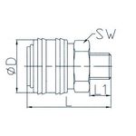 Casa si Gradina - Sanitare - Instalatii hidro - Fitinguri - Cupla rapida aer, alama, filet exterior 1/2" ADLER MA3025.3 - Infinity.ro