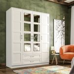 Casa si Gradina - Mobilier - Dulapuri si sifoniere - Dulapuri - Dulap Hanah Home, PAL melaminat, 140 x 52 x 180 cm, alb mat, 167RAB1142 - Infinity.ro