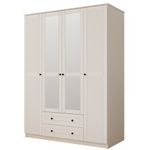 Casa si Gradina - Mobilier - Dulapuri si sifoniere - Dulapuri - Dulap Hanah Home, PAL melaminat, 140 x 52 x 210 cm, alb mat, 167RAB1143 - Infinity.ro
