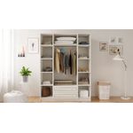 Casa si Gradina - Mobilier - Dulapuri si sifoniere - Dulapuri - Dulap Hanah Home, PAL melaminat, 140 x 52 x 210 cm, alb mat, 167RAB1154 - Infinity.ro