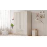 Casa si Gradina - Mobilier - Dulapuri si sifoniere - Dulapuri - Dulap Hanah Home, PAL melaminat, 140 x 52 x 210 cm, alb mat, 167RAB1149 - Infinity.ro