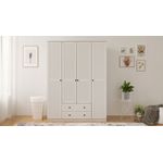 Casa si Gradina - Mobilier - Dulapuri si sifoniere - Dulapuri - Dulap Hanah Home, PAL melaminat, 140 x 52 x 210 cm, alb mat, 167RAB1146 - Infinity.ro