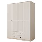 Casa si Gradina - Mobilier - Dulapuri si sifoniere - Dulapuri - Dulap Hanah Home, PAL melaminat, 140 x 52 x 210 cm, alb mat, 167RAB1146 - Infinity.ro