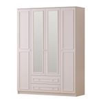 Casa si Gradina - Mobilier - Dulapuri si sifoniere - Dulapuri - Dulap Hanah Home, PAL melaminat, 140 x 52 x 210 cm, alb mat, 167RAB1166 - Infinity.ro
