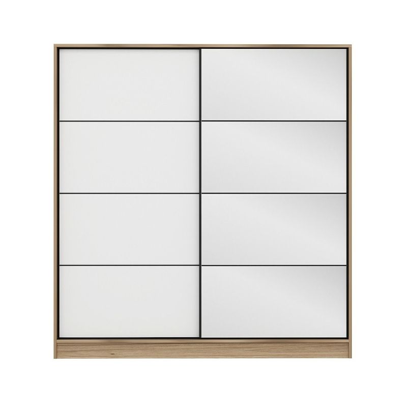 Casa si Gradina - Mobilier - Dulapuri si sifoniere - Dulapuri - Dulap Hanah Home, PAL melaminat, 180 x 52 x 190 cm, dore/alb, 506MNR2631 - Infinity.ro