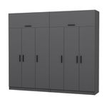 Casa si Gradina - Mobilier - Dulapuri si sifoniere - Dulapuri - Dulap Hanah Home, PAL melaminat, 270 x 52 x 255 cm, antracit, 506MNR2884 - Infinity.ro