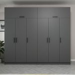 Casa si Gradina - Mobilier - Dulapuri si sifoniere - Dulapuri - Dulap Hanah Home, PAL melaminat, 270 x 52 x 255 cm, antracit, 506MNR2884 - Infinity.ro