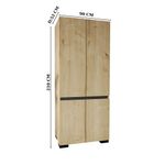 Casa si Gradina - Mobilier - Dulapuri si sifoniere - Dulapuri - Dulap Hanah Home, PAL melaminat, 90 x 52 x 210 cm, sapphire stejar/antracit, 469ORN1114 - Infinity.ro