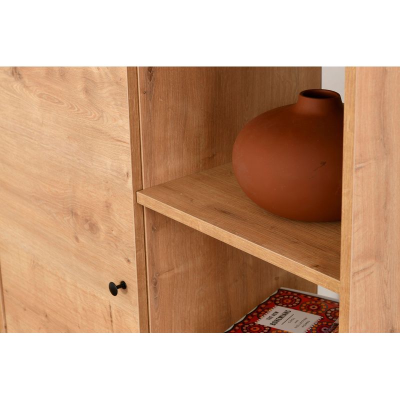 Casa si Gradina - Mobilier - Dulapuri si sifoniere - Dulapuri - Dulap multifuncțional Hanah Home, PAL melaminat, 90 x 41 x 105 cm, stejar, 277WLN1108 - Infinity.ro