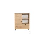 Casa si Gradina - Mobilier - Dulapuri si sifoniere - Dulapuri - Dulap multifuncțional Hanah Home, PAL melaminat, 90 x 41 x 105 cm, stejar, 277WLN1108 - Infinity.ro