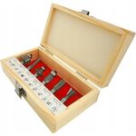 Casa si Gradina - Constructii - Scule electrice si accesorii - Accesorii pentru frezare - Set de 6 freze pentru lemn diferite profile cu prindere de 8mm - Infinity.ro