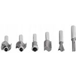 Casa si Gradina - Constructii - Scule electrice si accesorii - Accesorii pentru frezare - Set de 6 freze pentru lemn diferite profile cu prindere de 8mm - Infinity.ro