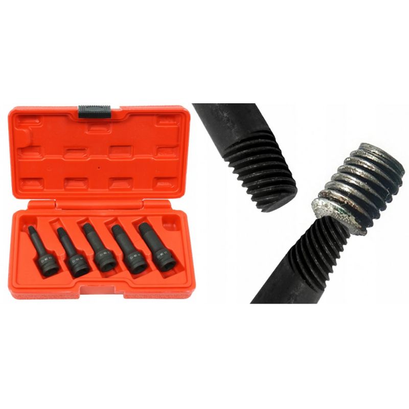 Casa si Gradina - Constructii - Scule de mana si unelte - Seturi scule - Set extractoare pentru suruburi rupte 5 elemente 3/8" V86483 - Infinity.ro