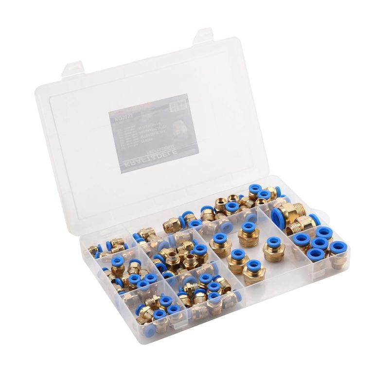 Casa si Gradina - Constructii - Scule profesionale - Scule pneumatice - Set de 72 Cuple rapide pneumatice 4-16mm 1/8"-1/2" KD5853 - Infinity.ro