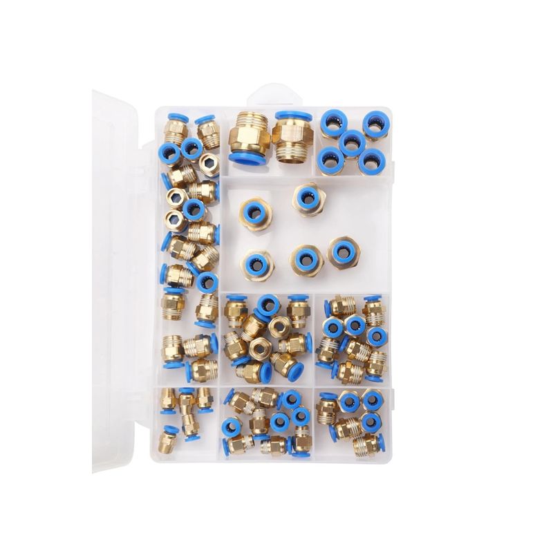 Casa si Gradina - Constructii - Scule profesionale - Scule pneumatice - Set de 72 Cuple rapide pneumatice 4-16mm 1/8"-1/2" KD5853 - Infinity.ro