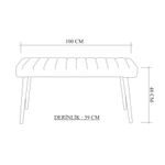 Casa si Gradina - Mobilier - Seturi de mobilier - Seturi living - Set masă dining cu bancă (3 bucăți) Hanah Home, PAL melaminat, 120 x 75 x 75 cm, atlantic pine/gri, 869VEL8846 - Infinity.ro