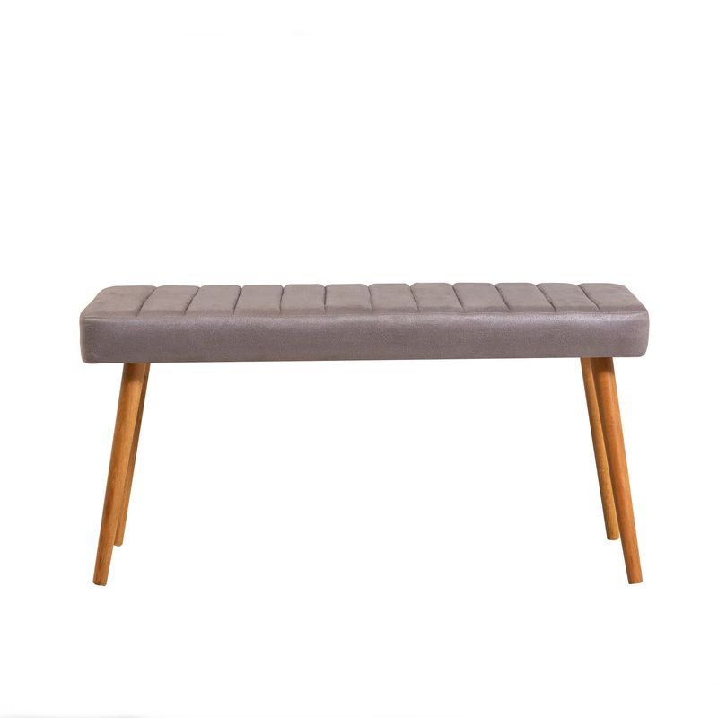Casa si Gradina - Mobilier - Seturi de mobilier - Seturi living - Set masă dining cu bancă (3 bucăți) Hanah Home, PAL melaminat, 120 x 75 x 75 cm, atlantic pine/gri, 869VEL8846 - Infinity.ro