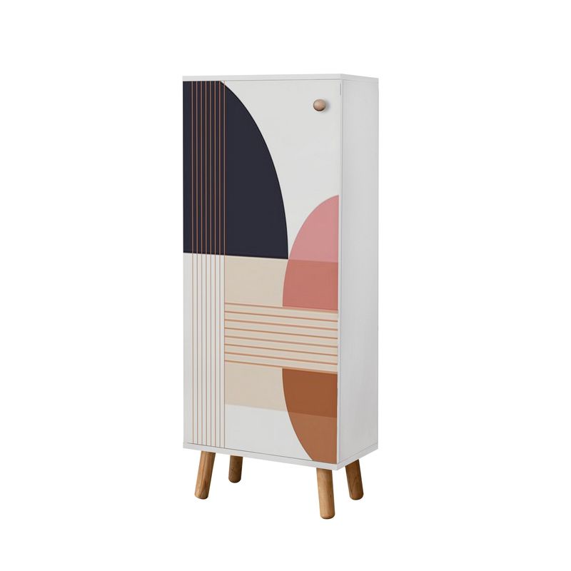 Casa si Gradina - Mobilier - Seturi de mobilier - Seturi living - Set mobilier hol Hanah Home, PAL melaminat, 50 x 38 x 135 cm, alb/piatră, catifea, 869VEL8542 - Infinity.ro