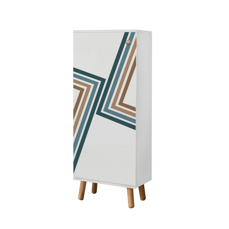 Casa si Gradina - Mobilier - Seturi de mobilier - Seturi living - Set mobilier hol Hanah Home, PAL melaminat, 50 x 38 x 135 cm, alb/piatră, catifea, 869VEL8540 - Infinity.ro