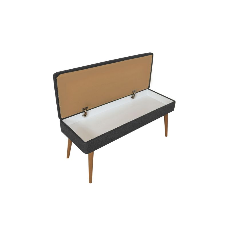 Casa si Gradina - Mobilier - Seturi de mobilier - Seturi living - Set mobilier hol Hanah Home, PAL melaminat, 50 x 38 x 135 cm, alb/antracit, 869VEL8558 - Infinity.ro