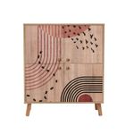 Casa si Gradina - Mobilier - Seturi de mobilier - Seturi living - Set mobilier hol Hanah Home, PAL melaminat, 95 x 36 x 111 cm, stejar sonoma/piatră, catifea, 869VEL8531 - Infinity.ro